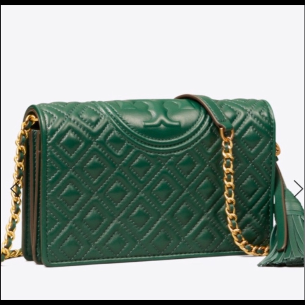 🌸🍃TORY BURCH🍃🌸 green leather crossbody ✨🍃🌟🌸